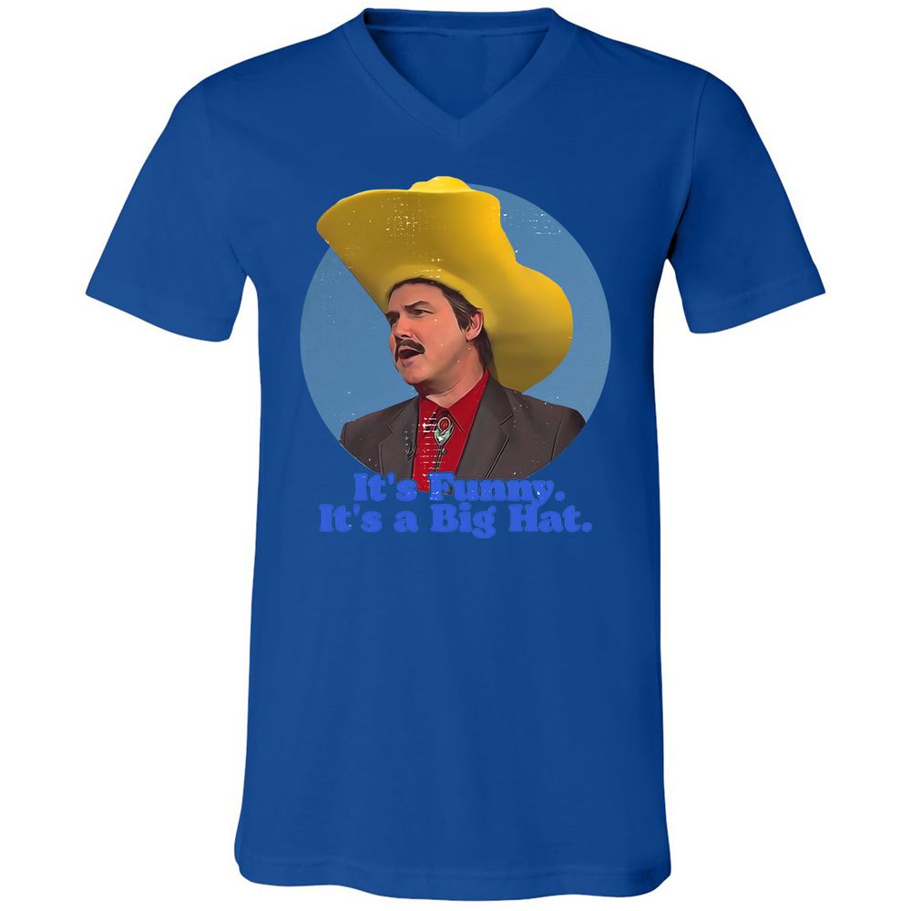 Unisex V-Neck T-Shirt - VHBPNSMK - True Royal - 4