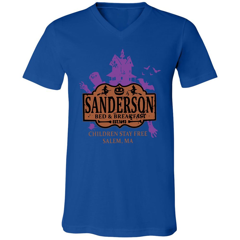 Unisex V-Neck T-Shirt - WADVTALP - True Royal - 4