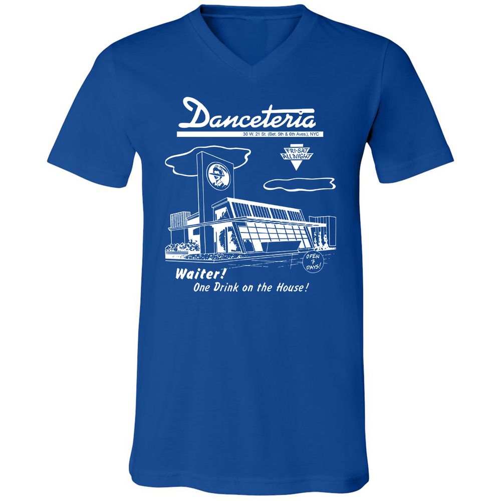 Unisex V-Neck T-Shirt - VFAGRDT7 - True Royal - 4