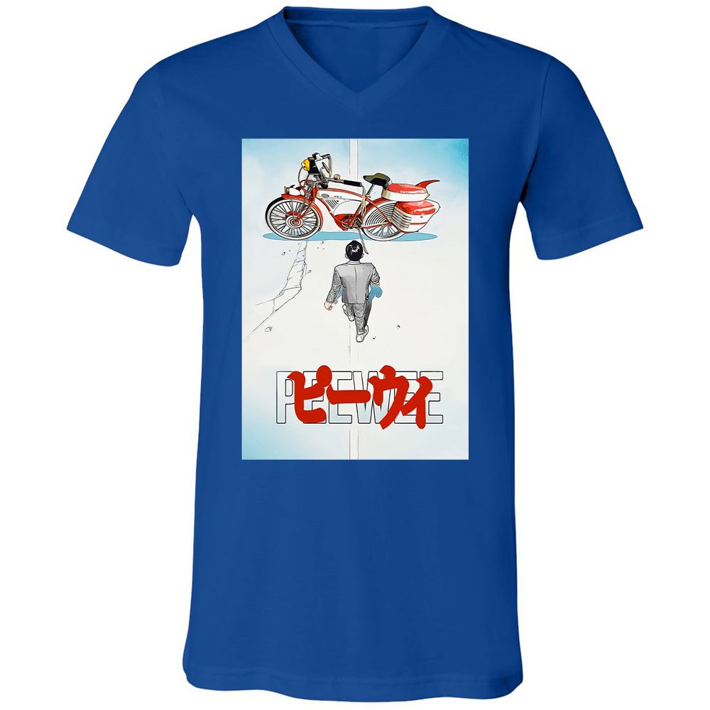 Unisex V-Neck T-Shirt - TMHYBTJ2 - True Royal - 4
