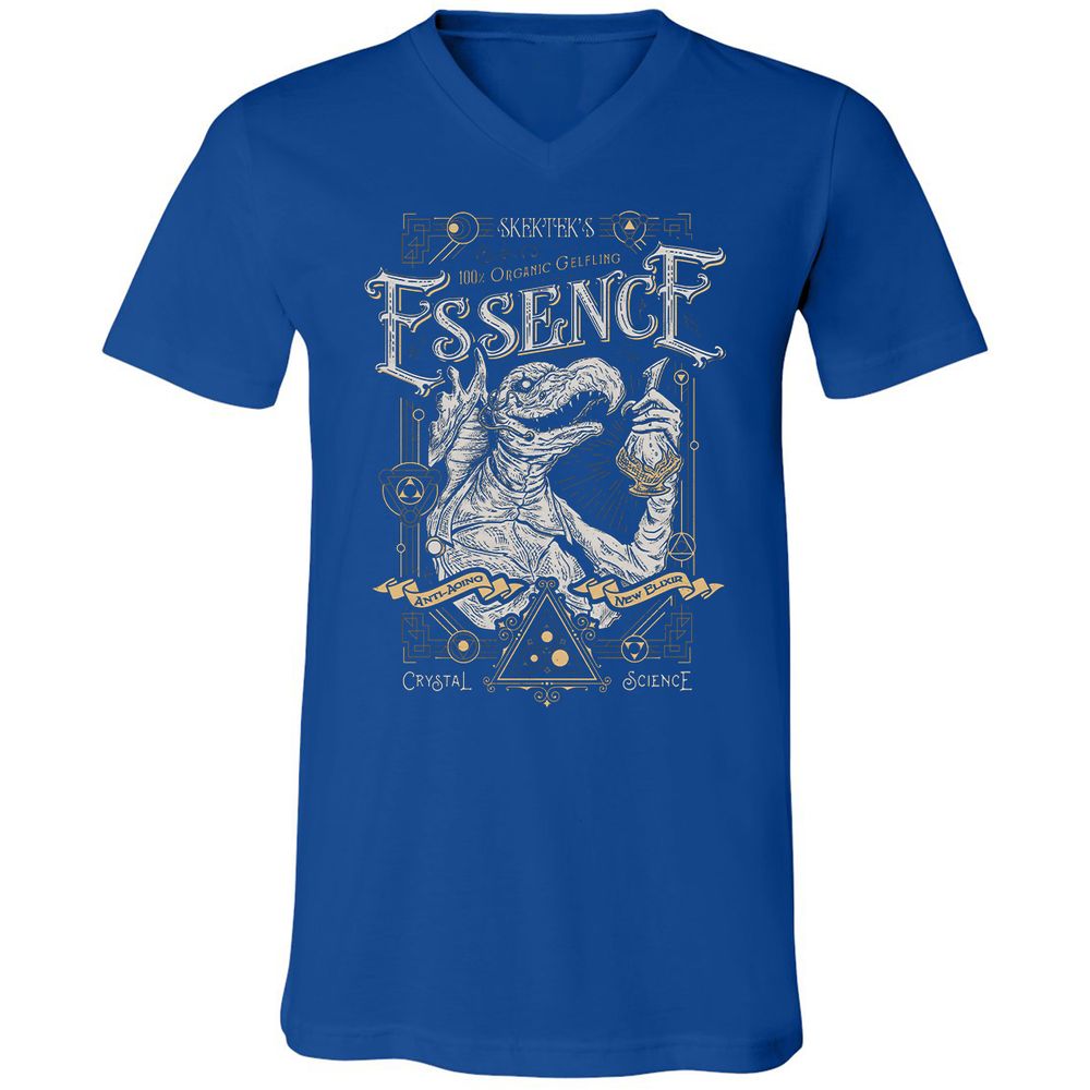 Unisex V-Neck T-Shirt - ZTDBW9XC - True Royal - 4
