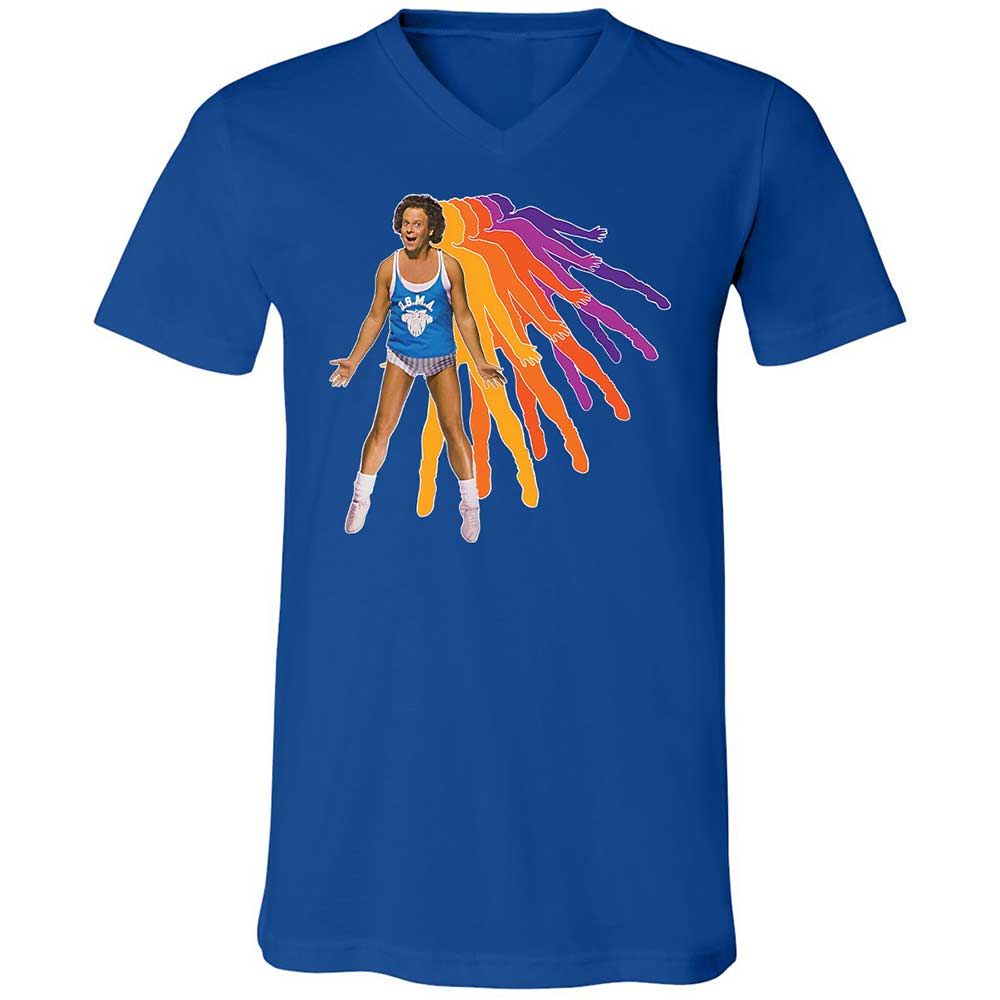 Unisex V-Neck T-Shirt - 5F4PRZ85 - True Royal - 4