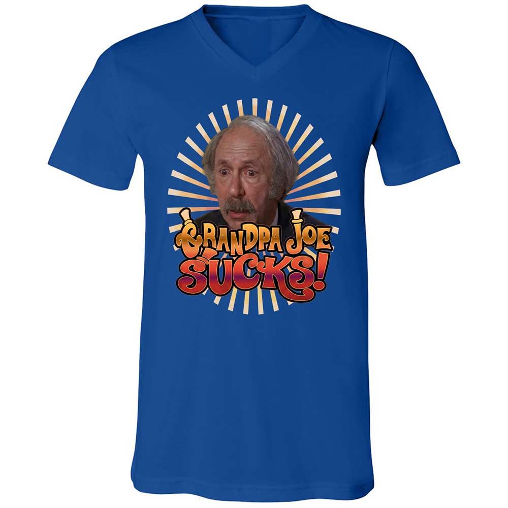 Unisex V-Neck T-Shirt - KPHQ4YLT - True Royal - 4