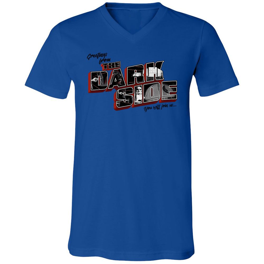 Unisex V-Neck T-Shirt - GV6JQRG7 - True Royal - 4