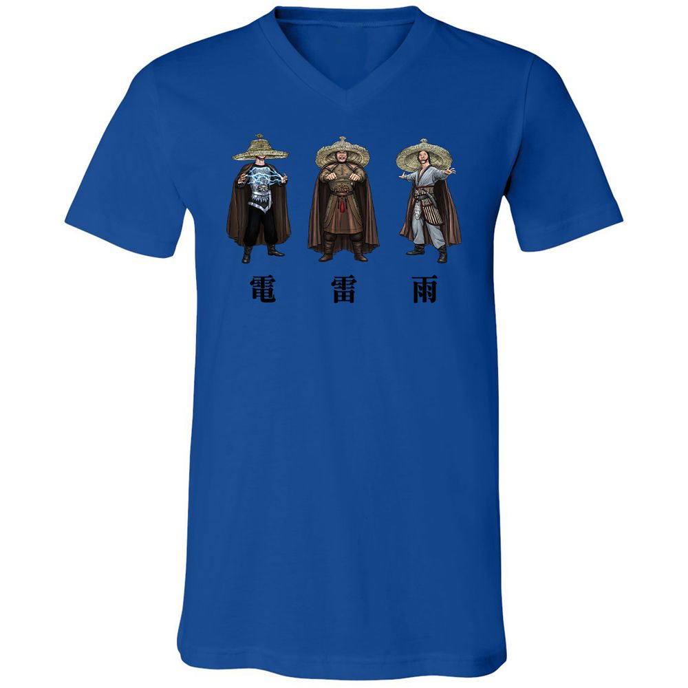 Unisex V-Neck T-Shirt - JGJQZMR2 - True Royal - 4