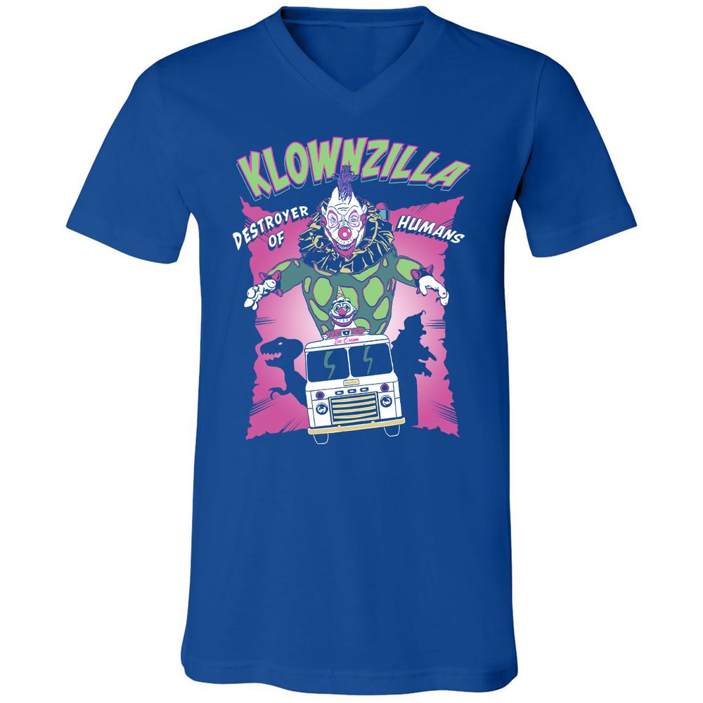 Unisex V-Neck T-Shirt - JAHCMCB4 - True Royal - 4