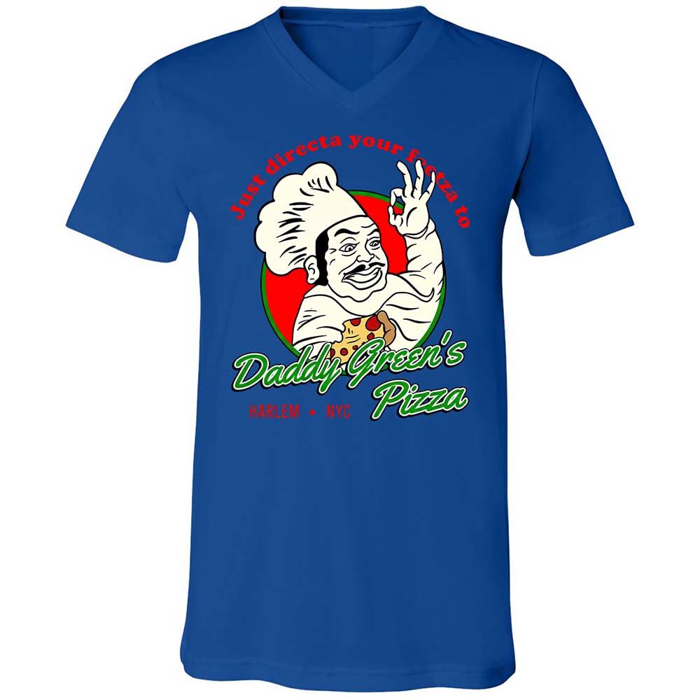Unisex V-Neck T-Shirt - 7AY1BGVG - True Royal - 4