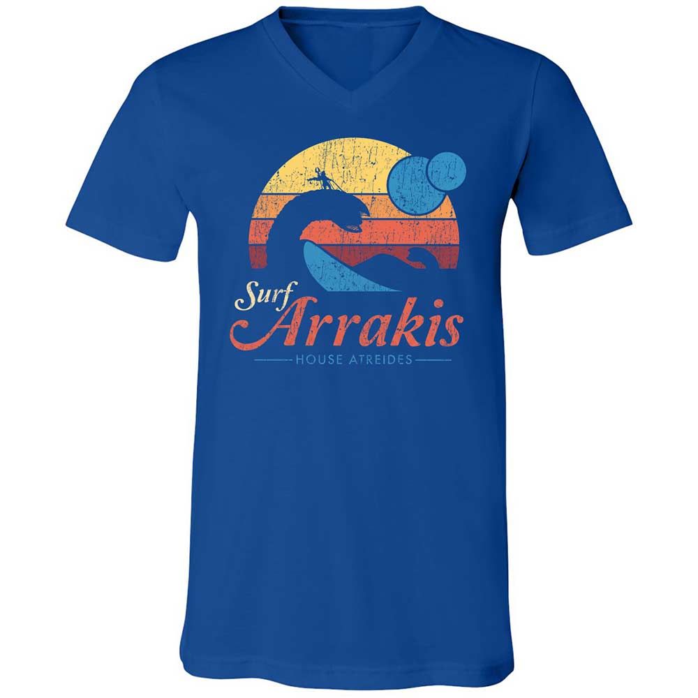 Unisex V-Neck T-Shirt - R8HHV14L - True Royal - 4