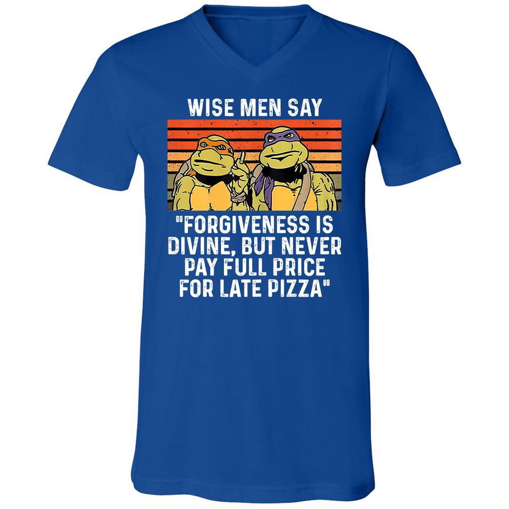 Unisex V-Neck T-Shirt - SYZL4UD8 - True Royal - 4