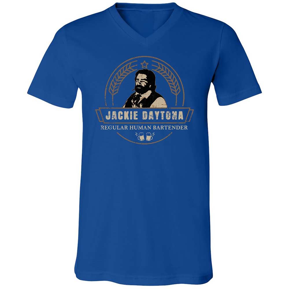 Unisex V-Neck T-Shirt - U41WMN4X - True Royal - 4