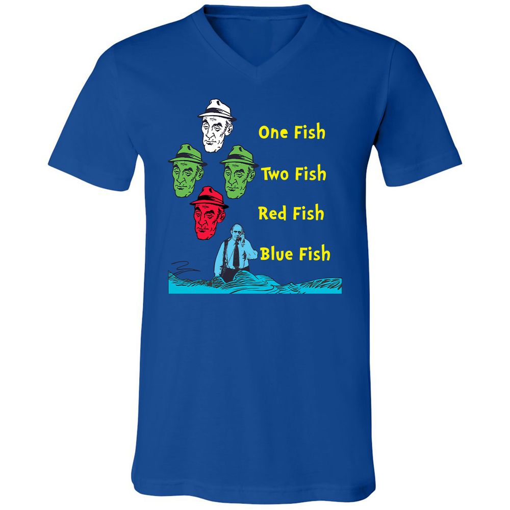 Unisex V-Neck T-Shirt - AC3TR6T4 - True Royal - 4