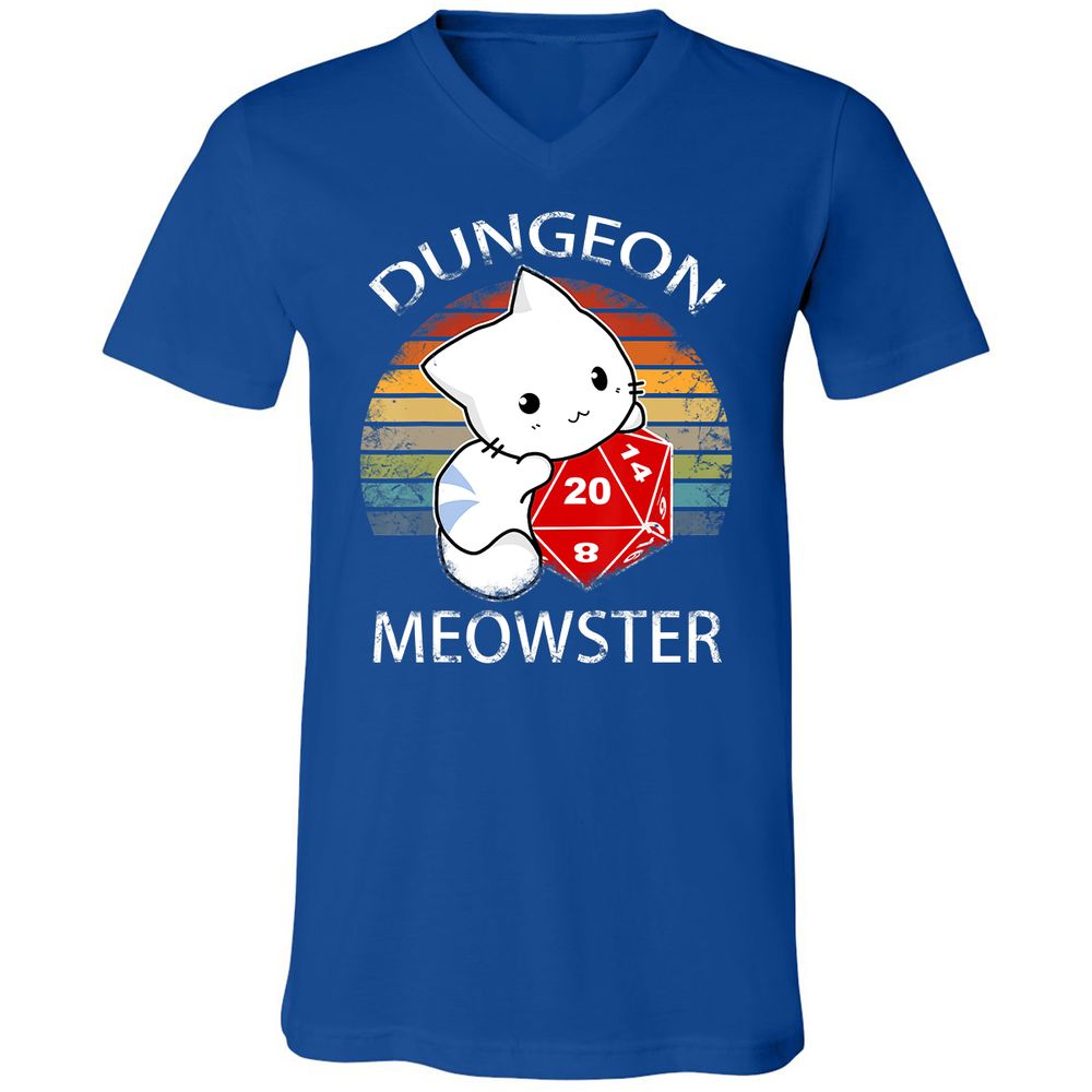 Unisex V-Neck T-Shirt - EVYR9ZHD - True Royal - 4