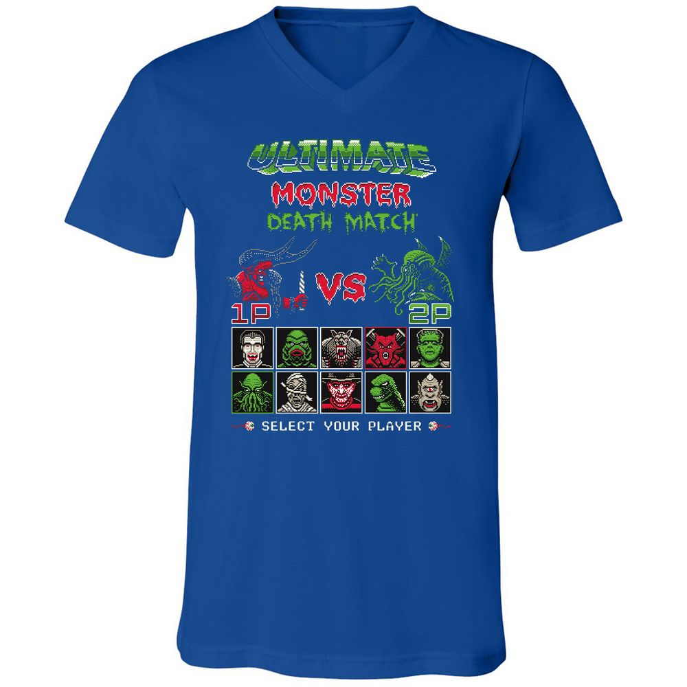 Unisex V-Neck T-Shirt - CETDZB2M - True Royal - 4
