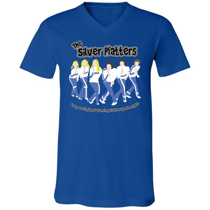 Unisex V-Neck T-Shirt - 7H1R996X - True Royal - 4