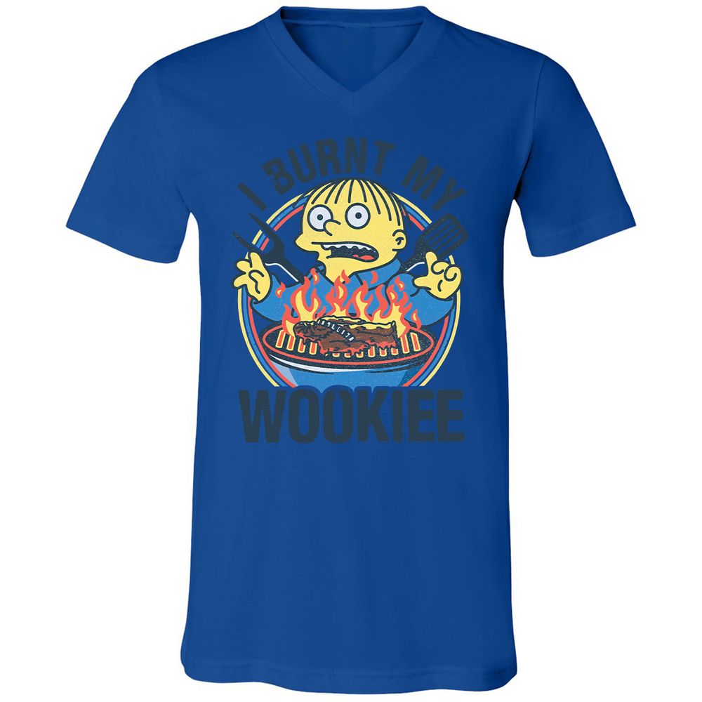 Unisex V-Neck T-Shirt - ZXZYFEE9 - True Royal - 4