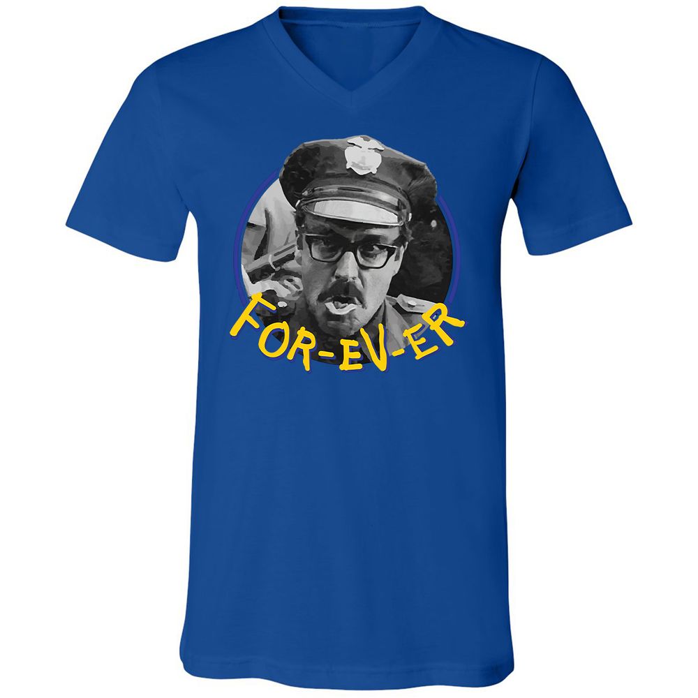 Unisex V-Neck T-Shirt - MD6PWGUB - True Royal - 4