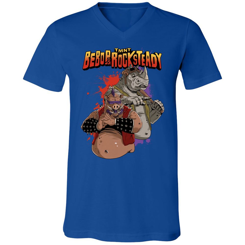 Unisex V-Neck T-Shirt - BVD34VAQ - True Royal - 4