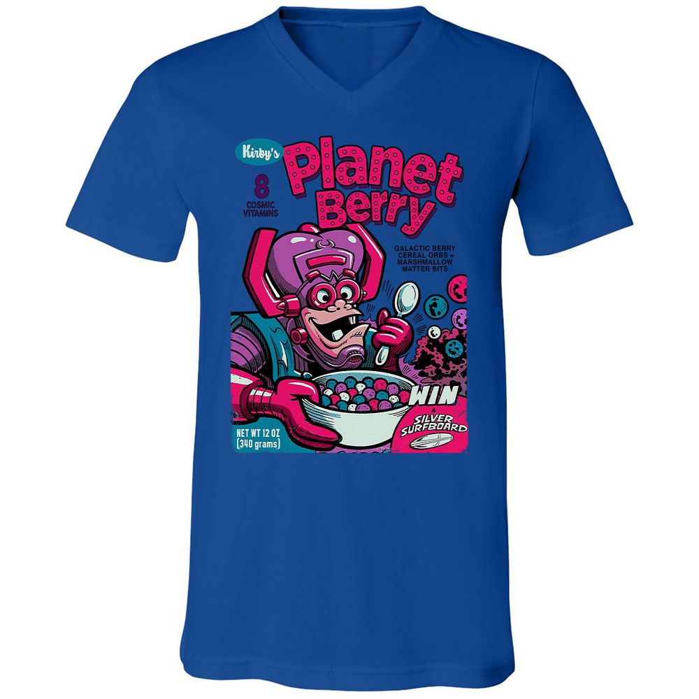 Unisex V-Neck T-Shirt - 1F1B5AT8 - True Royal - 4