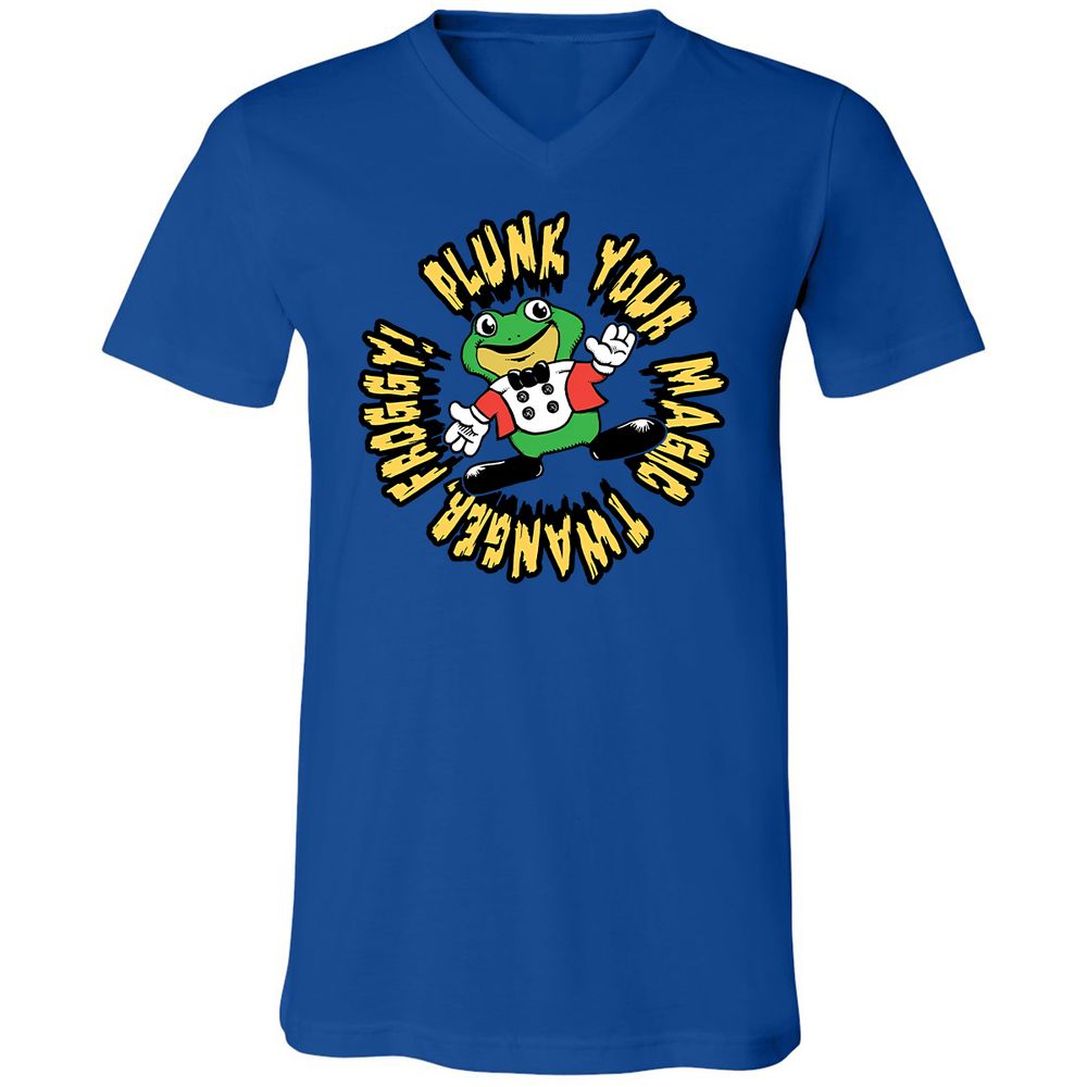 Unisex V-Neck T-Shirt - YBYE8C6M - True Royal - 4