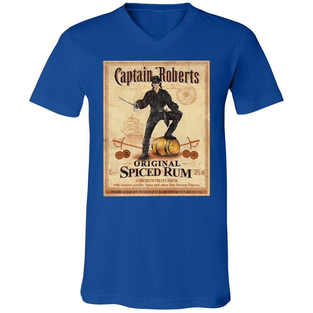 Unisex V-Neck T-Shirt - HJNPLV6C - True Royal - 4