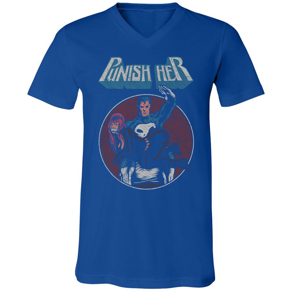 Unisex V-Neck T-Shirt - RTK27H64 - True Royal - 4
