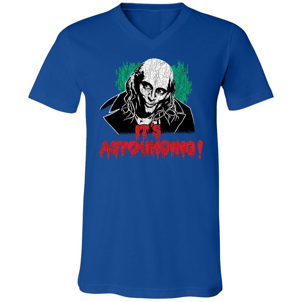 Unisex V-Neck T-Shirt - SNXLYNTX - True Royal - 4