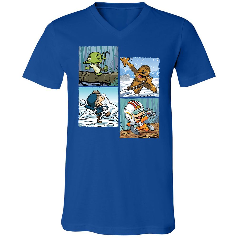 Unisex V-Neck T-Shirt - FB2MNPLF - True Royal - 4