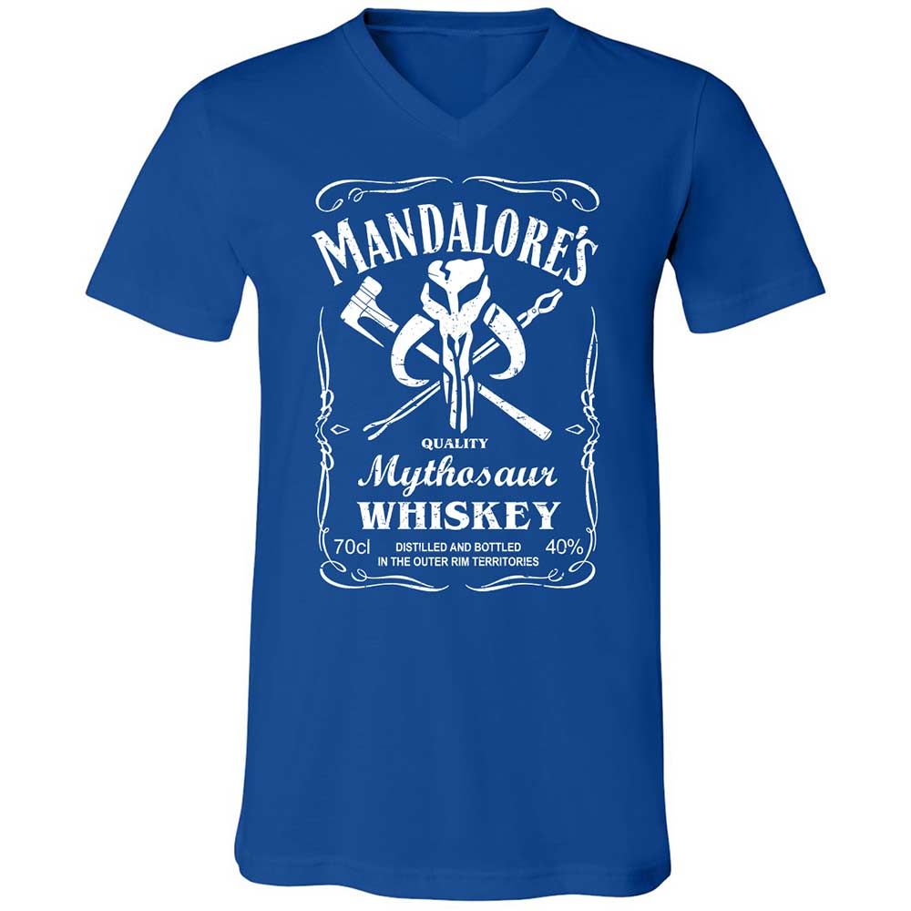 Unisex V-Neck T-Shirt - T36MNDDW - True Royal - 4