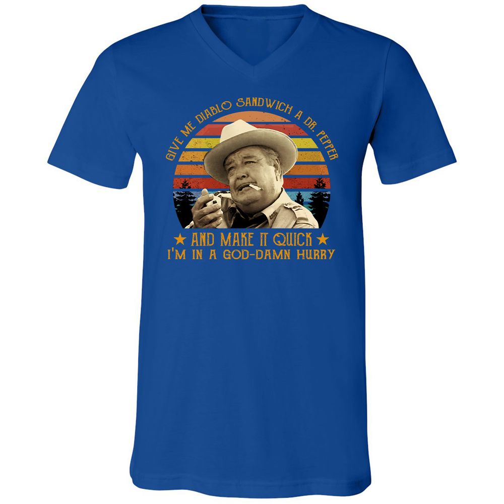 Unisex V-Neck T-Shirt - BC1VNWB1 - True Royal - 4