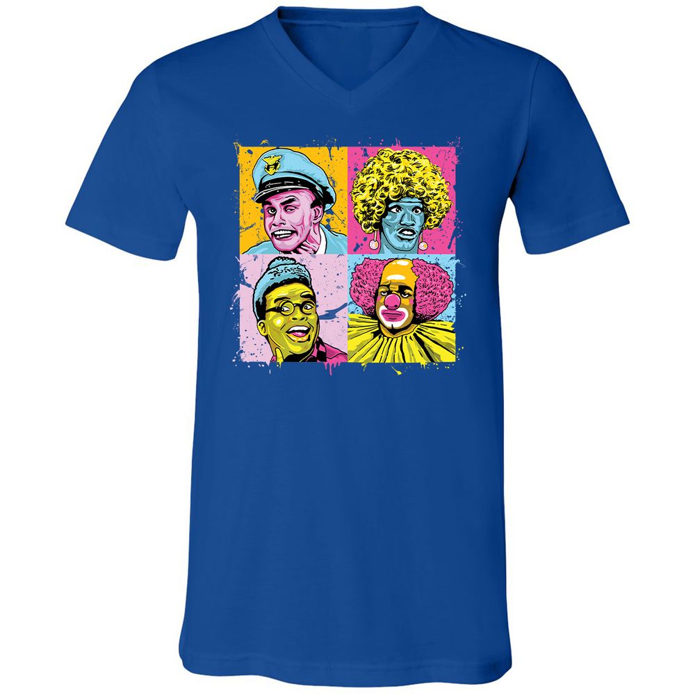Unisex V-Neck T-Shirt - RRNSPXW5 - True Royal - 4