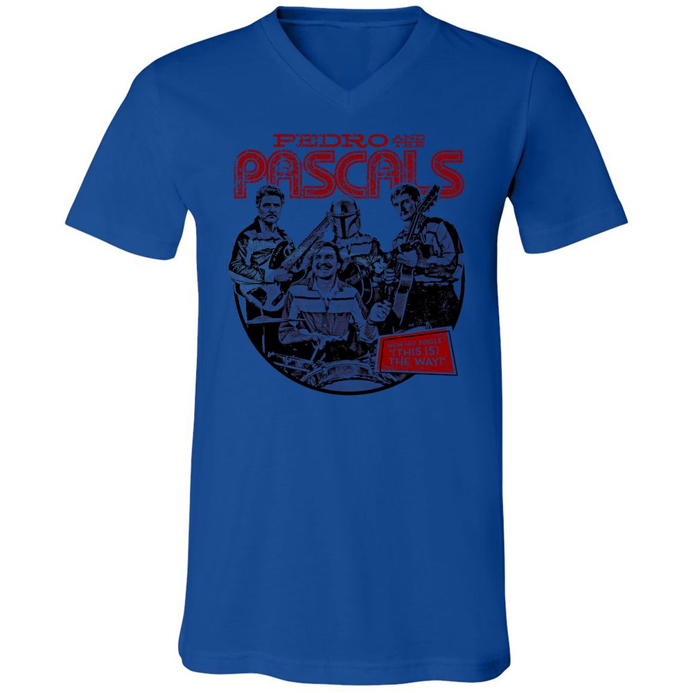 Unisex V-Neck T-Shirt - EWF1U8BL - True Royal - 4