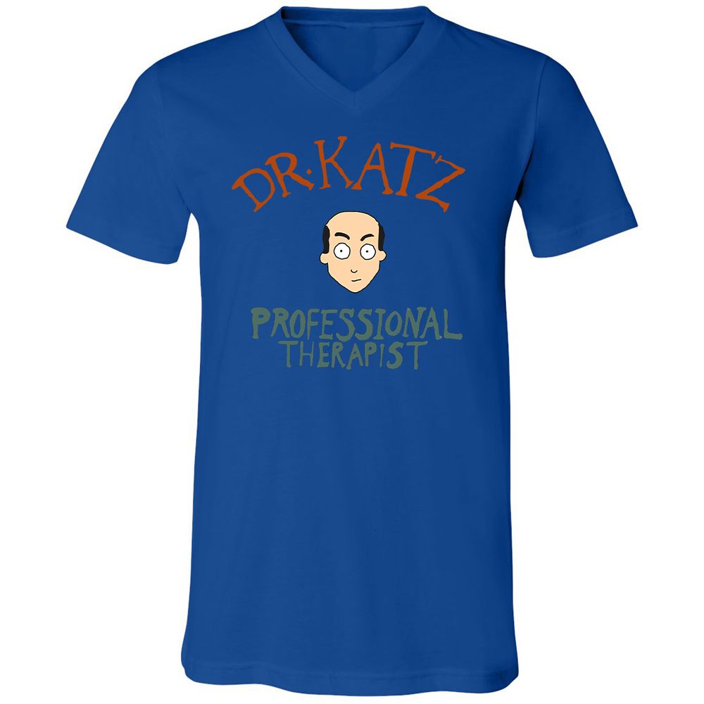 Unisex V-Neck T-Shirt - FSL9F9YQ - True Royal - 4