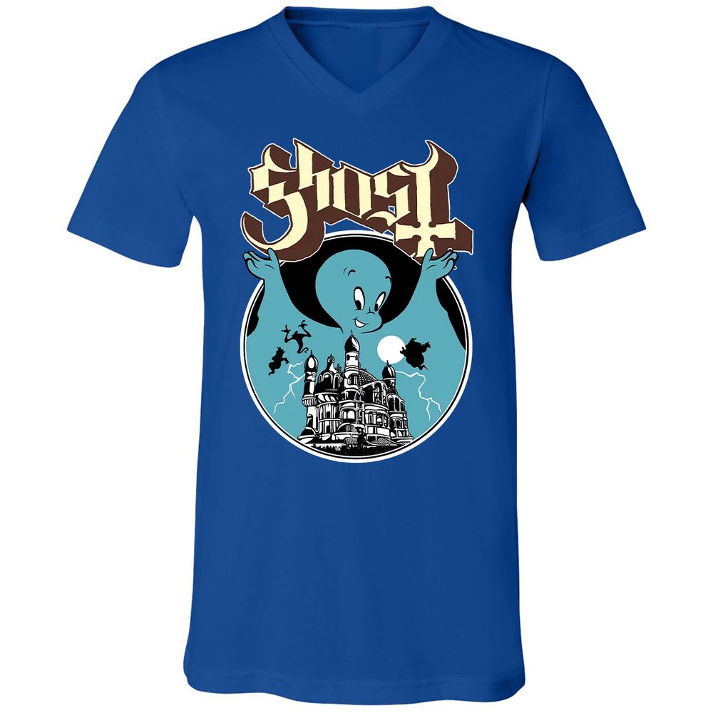 Unisex V-Neck T-Shirt - JWCS5191 - True Royal - 4