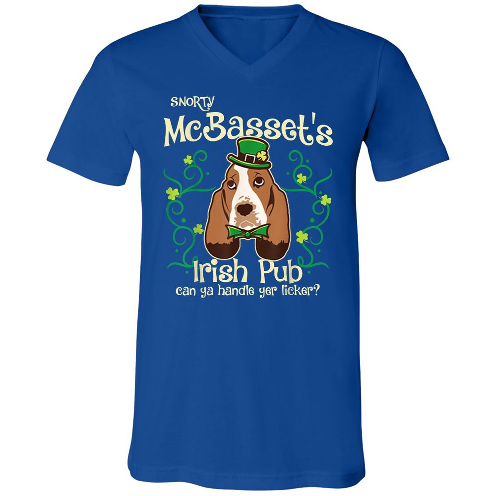 Unisex V-Neck T-Shirt - 9UGW7BHK - True Royal - 4