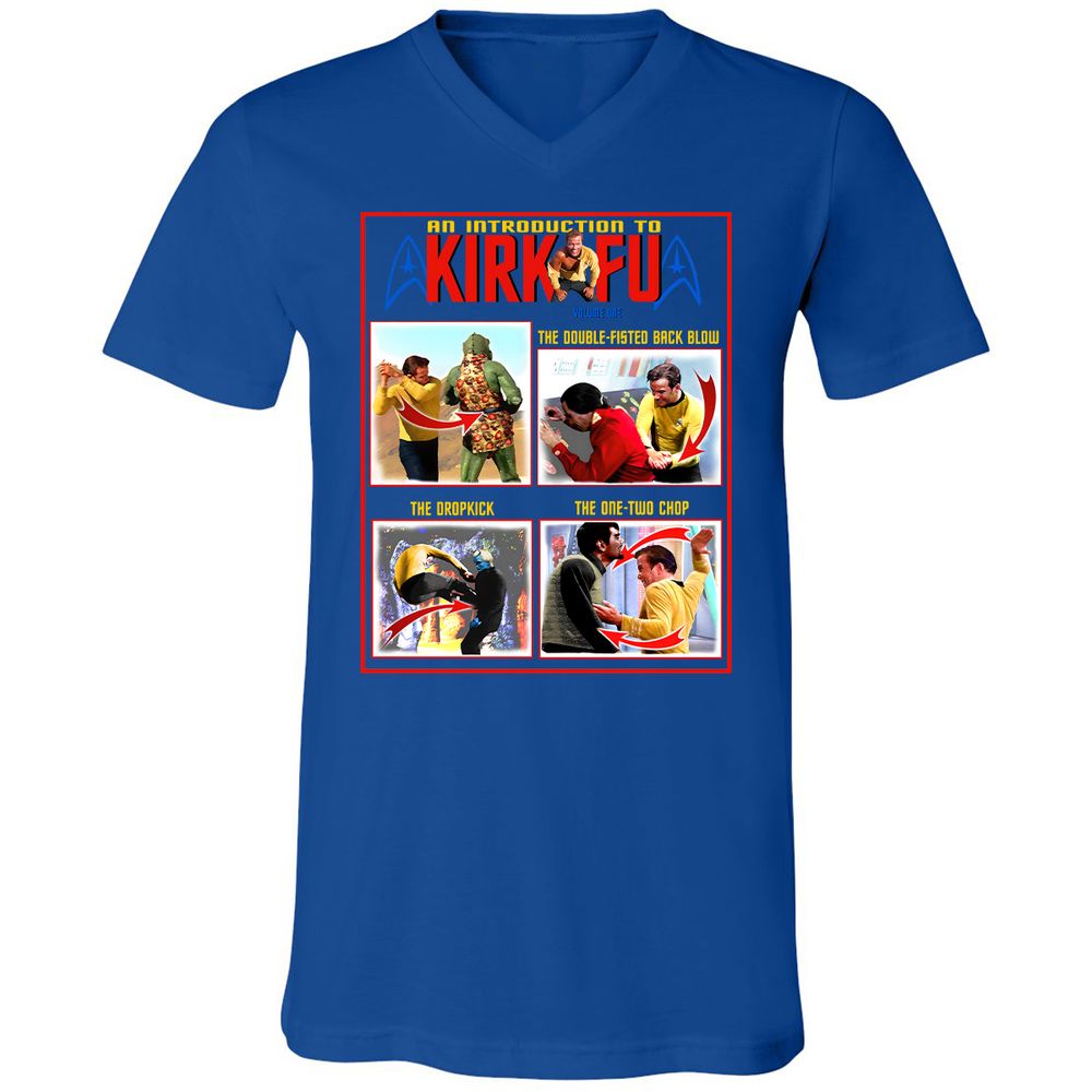 Unisex V-Neck T-Shirt - 1ZMQY5XB - True Royal - 4