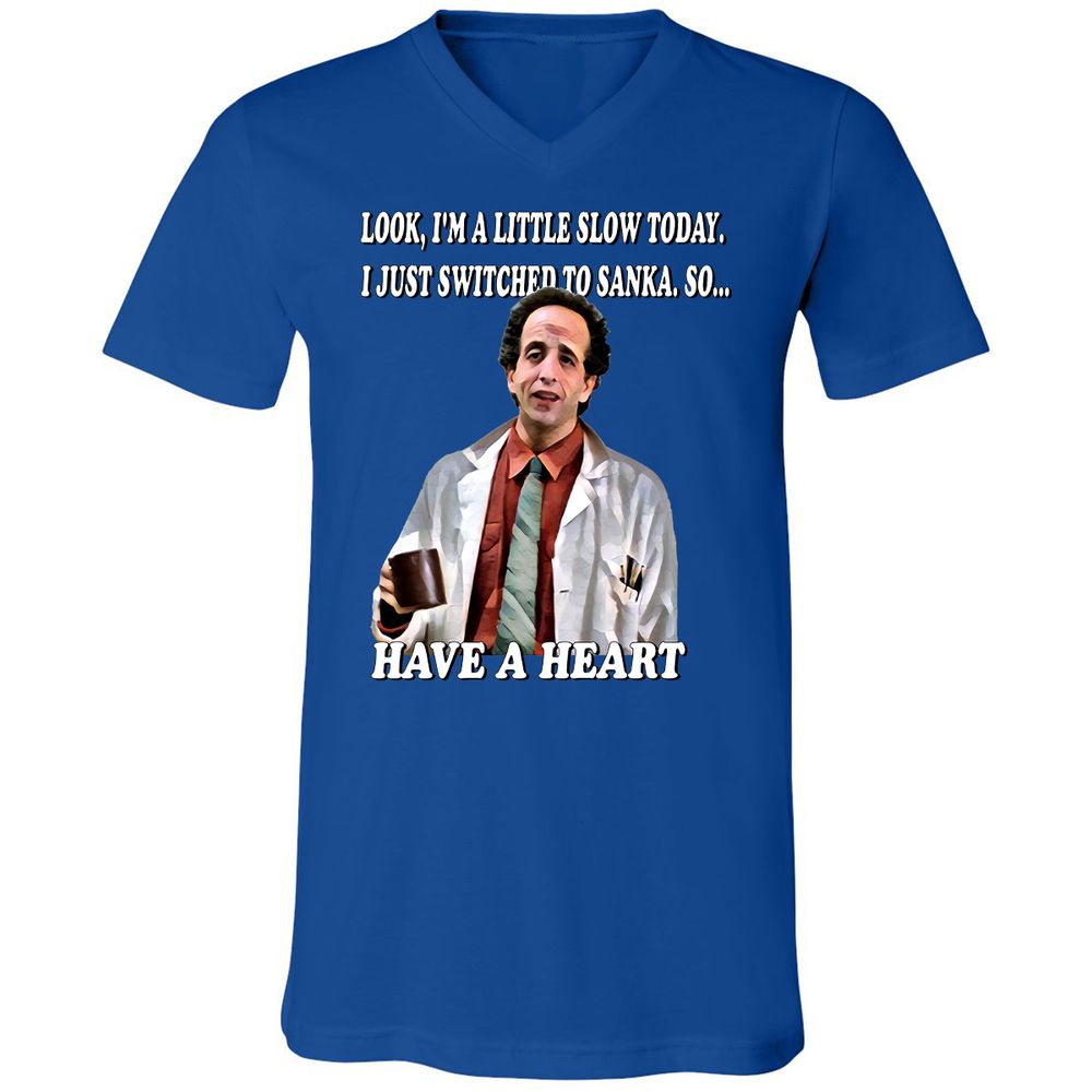 Unisex V-Neck T-Shirt - V5B2RPZX - True Royal - 4