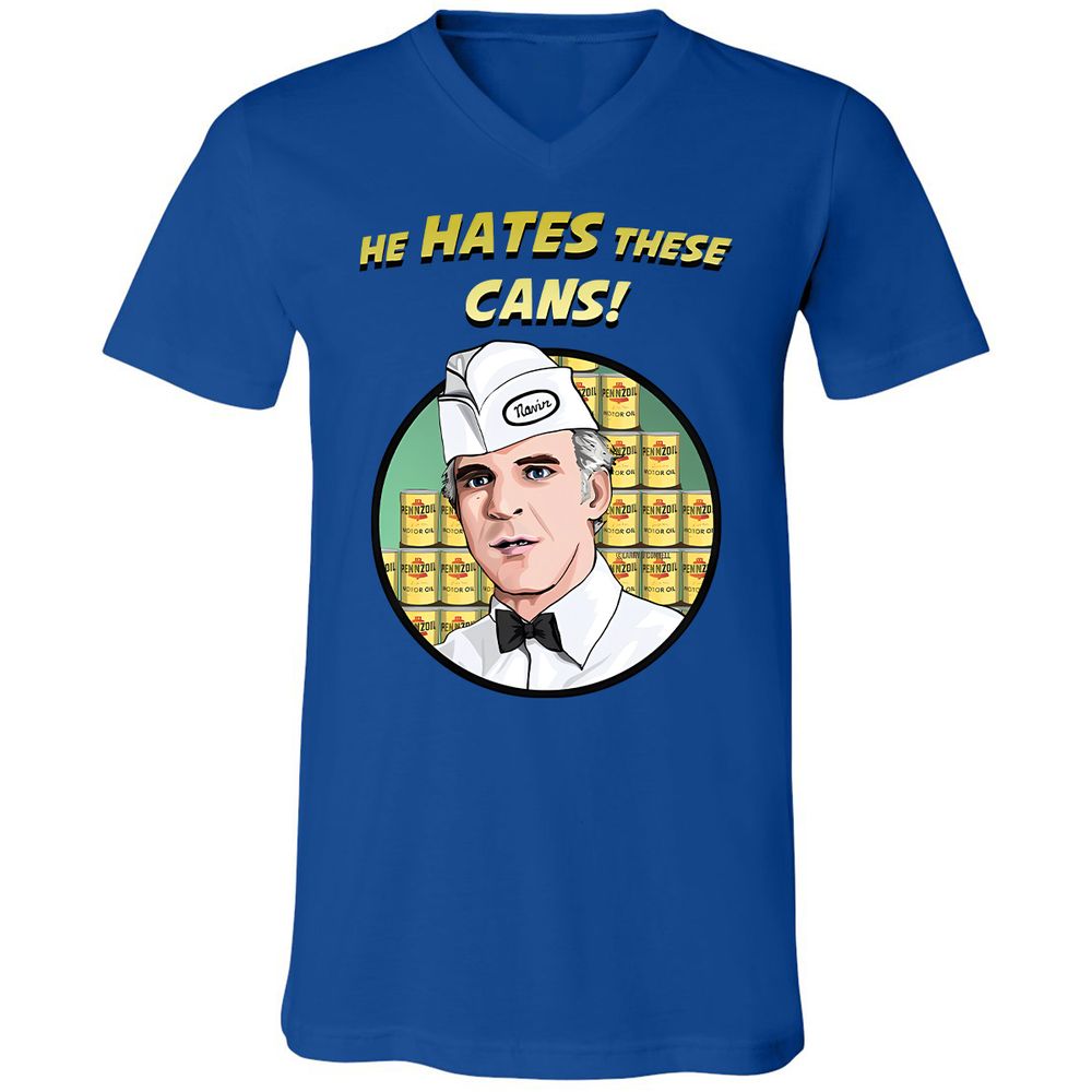Unisex V-Neck T-Shirt - JFVSEY6M - True Royal - 4