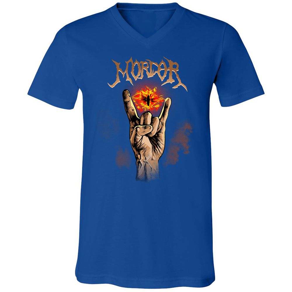 Unisex V-Neck T-Shirt - CK64JZ3K - True Royal - 4