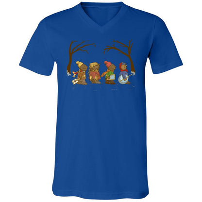 Unisex V-Neck T-Shirt - FRFWSFJ1 - True Royal - 4