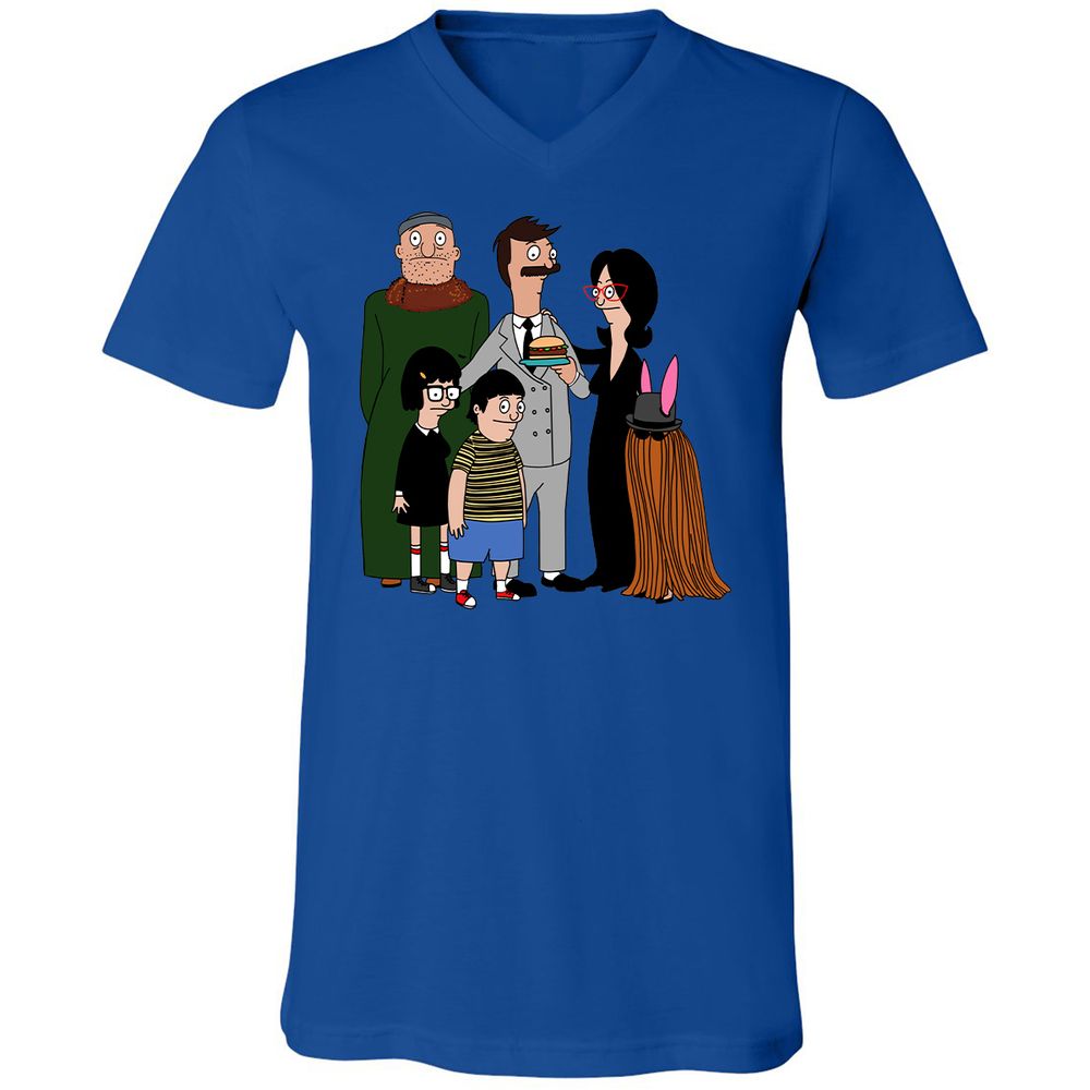 Unisex V-Neck T-Shirt - 4HLK5QQH - True Royal - 4