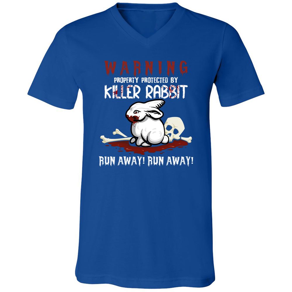 Unisex V-Neck T-Shirt - PWJBPH3J - True Royal - 4