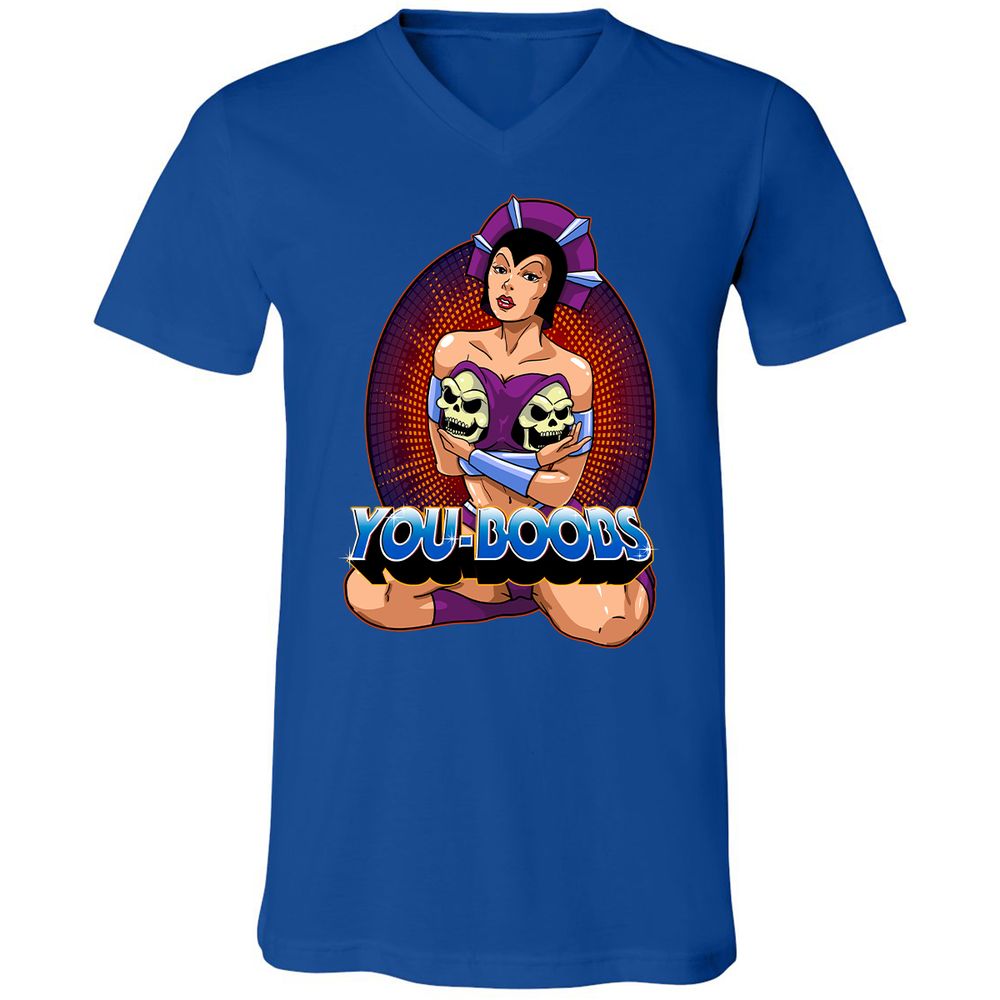 Unisex V-Neck T-Shirt - 829VQMD3 - True Royal - 4