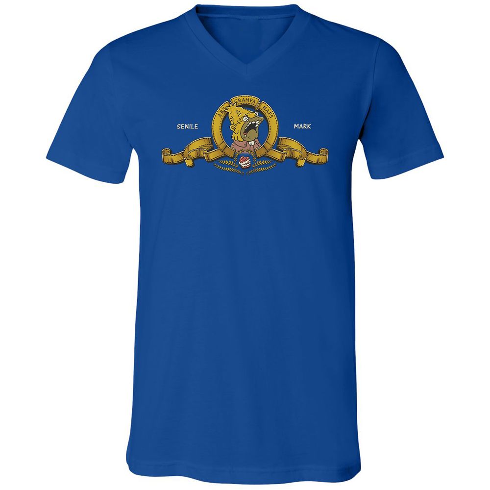 Unisex V-Neck T-Shirt - 25UAP1FJ - True Royal - 4