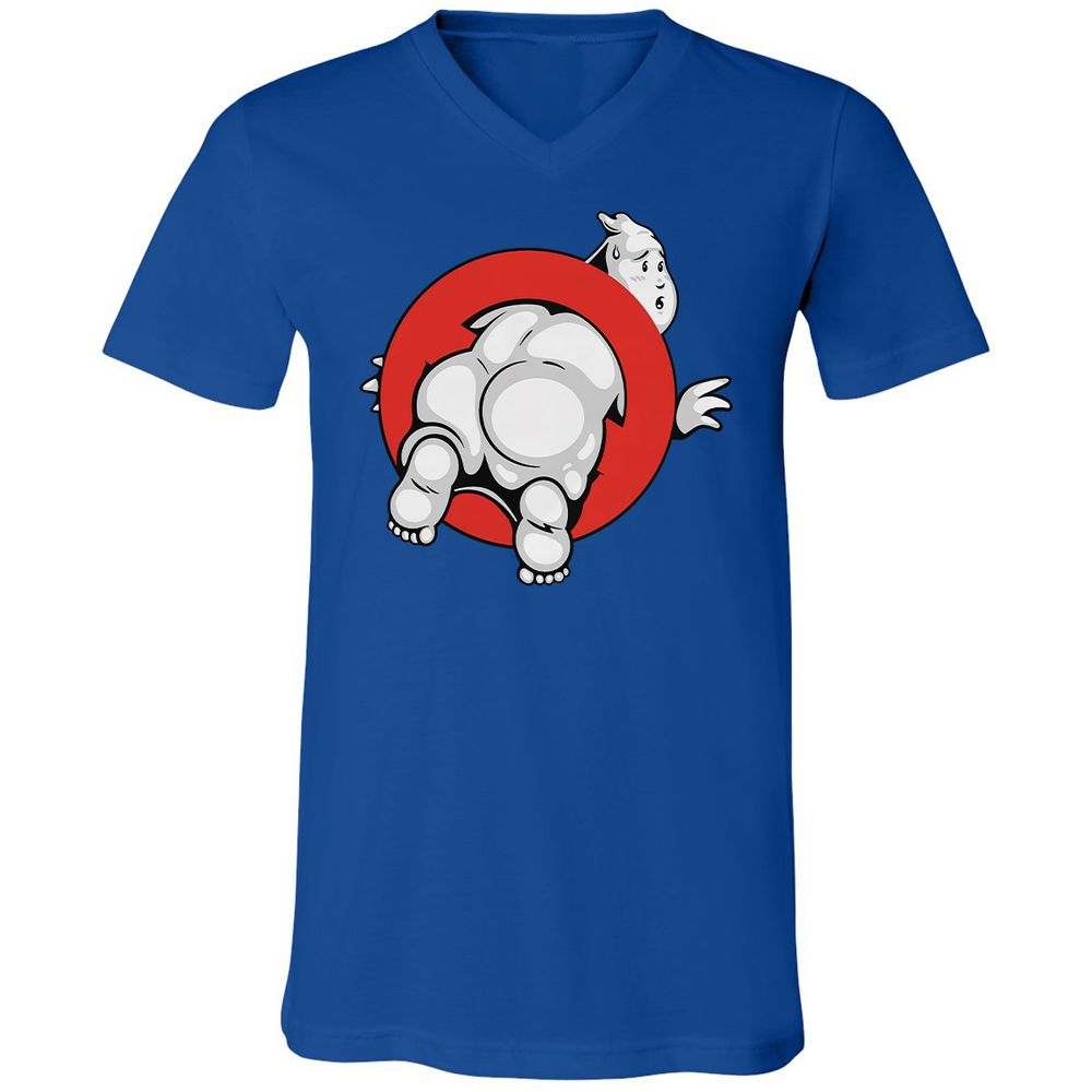 Unisex V-Neck T-Shirt - S8EUNX6Z - True Royal - 4