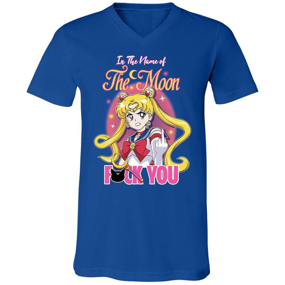 Unisex V-Neck T-Shirt - 2ASAKH56 - True Royal - 4