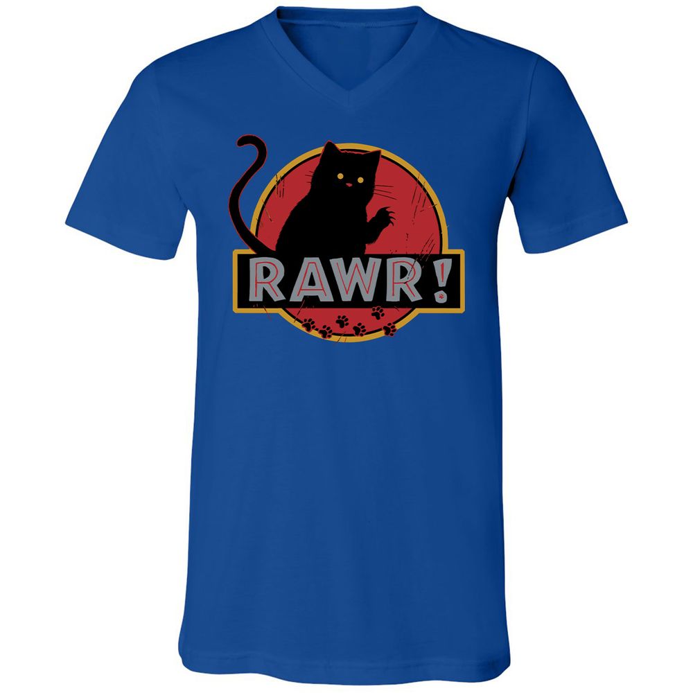 Unisex V-Neck T-Shirt - 7JUWH8MJ - True Royal - 4