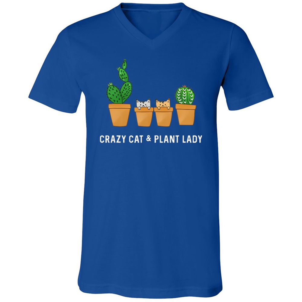 Unisex V-Neck T-Shirt - AN3VBE3U - True Royal - 4