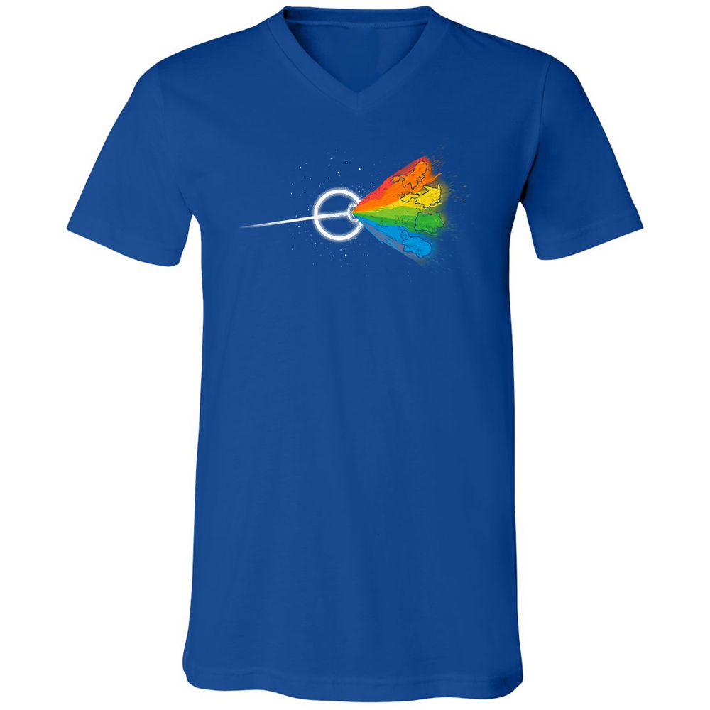 Unisex V-Neck T-Shirt - 3TYBAELC - True Royal - 4