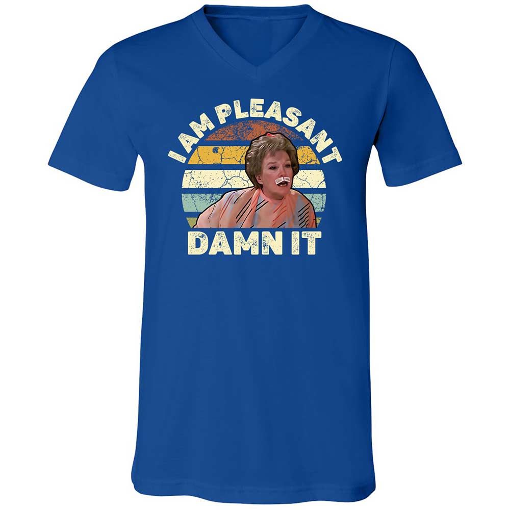 Unisex V-Neck T-Shirt - 3HQT4FBZ - True Royal - 4