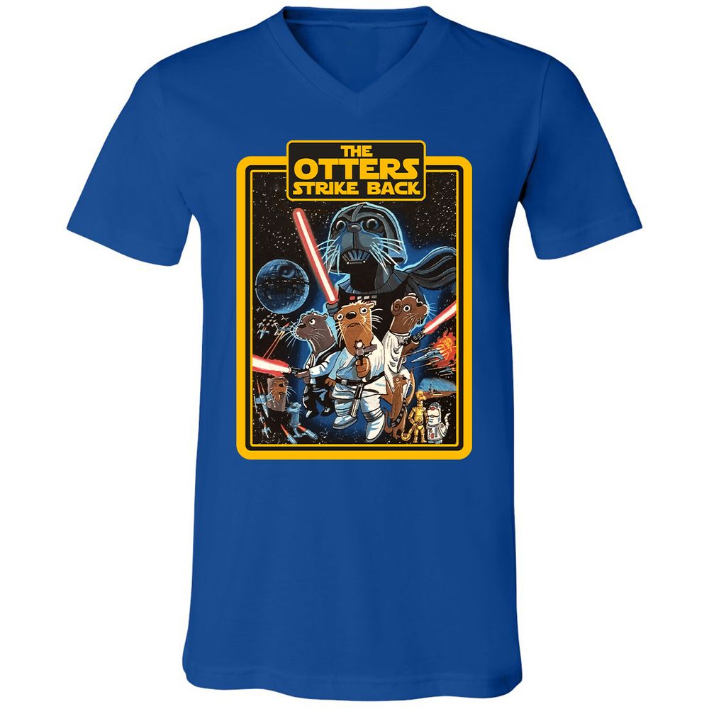 Unisex V-Neck T-Shirt - VFL939FE - True Royal - 4
